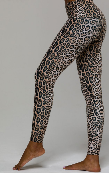 Image Title Onzie High Rise Legging - Leopard